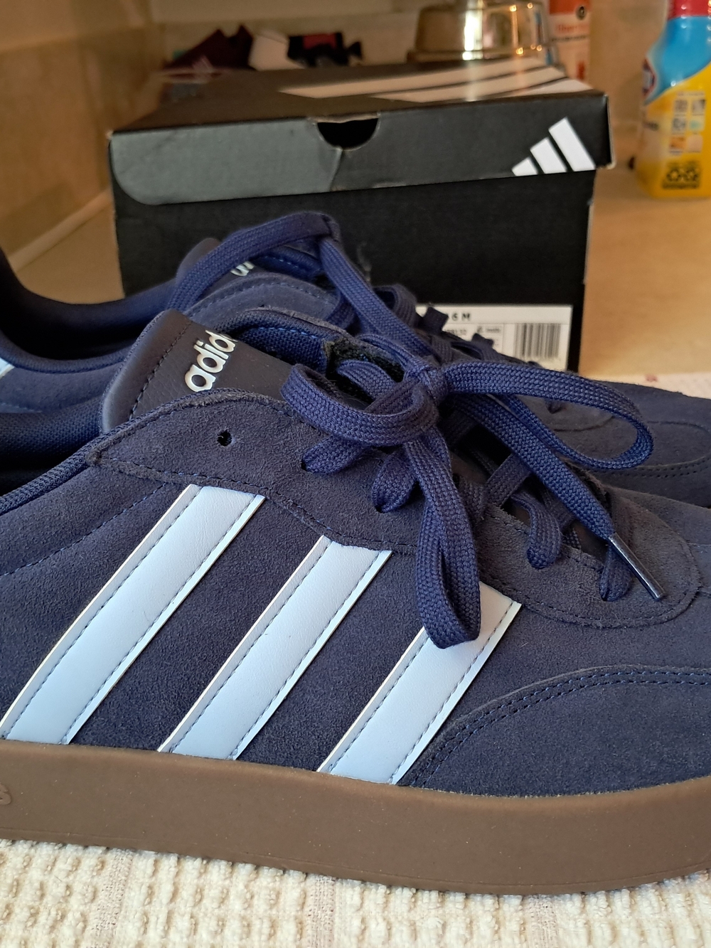 Size 14 - Adidas Barreda Dark Blue Glow Blue